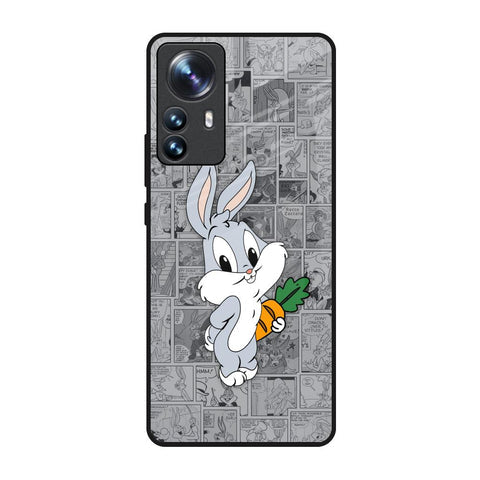 Cute Baby Bunny Glossy Case for Mi 12 Pro 5G