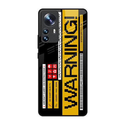 Aircraft Warning Glossy Case for Mi 12 Pro 5G