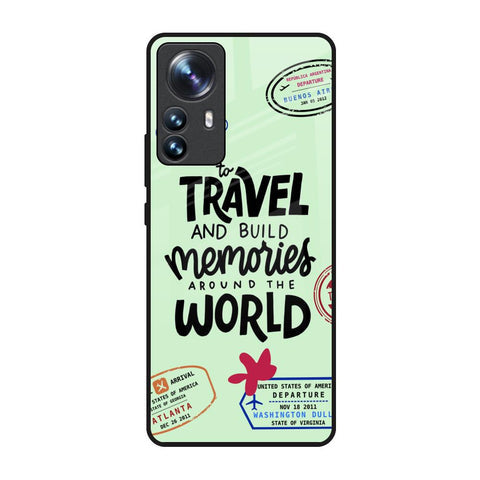 Travel Stamps Glossy Case for Mi 12 Pro 5G