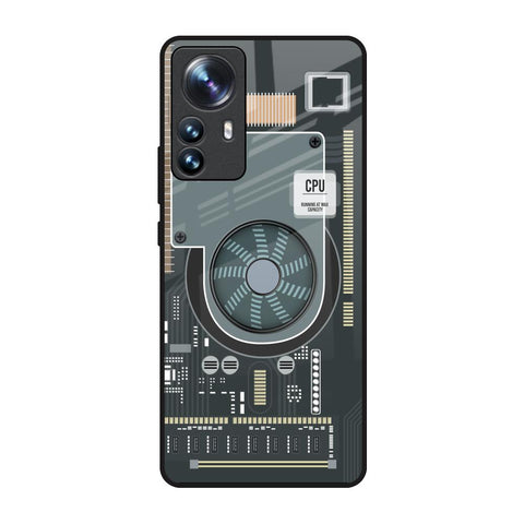 Motherboard Circuit Glossy Case for Mi 12 Pro 5G