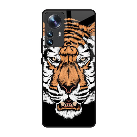 Angry Tiger Glossy Case For Mi 12 Pro 5G