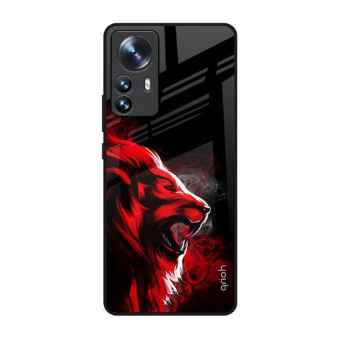 Red Angry Lion Glossy Case for Mi 12 Pro 5G