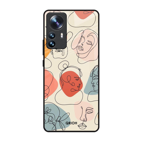 Abstract Faces Glossy Case for Mi 12 Pro 5G