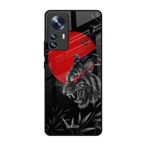 Red Moon Tiger Glossy Case for Mi 12 Pro 5G