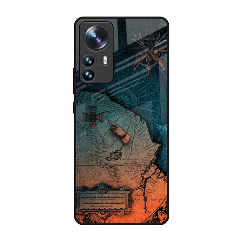 Geographical Map Glossy Case for Mi 12 Pro 5G