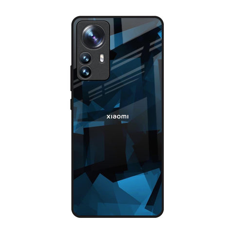 Polygonal Blue Box Glossy Case For Mi 12 Pro 5G