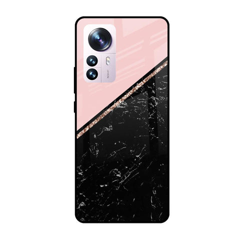 Marble Texture Pink Glossy Case For Mi 12 Pro 5G