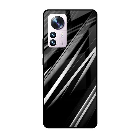 Black & Grey Gradient Glossy Case For Mi 12 Pro 5G