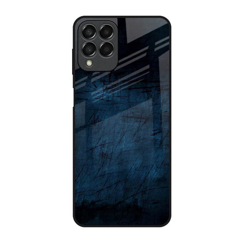 Dark Blue Grunge Glossy Case for Samsung Galaxy M53 5G