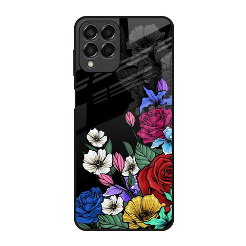 Rose Flower Bunch Art Glossy Case for Samsung Galaxy M53 5G