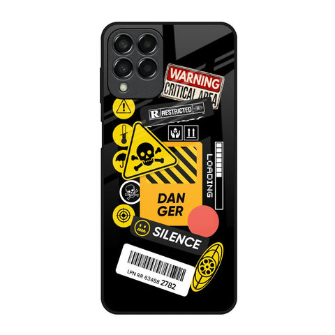 Danger Signs Glossy Case for Samsung Galaxy M53 5G