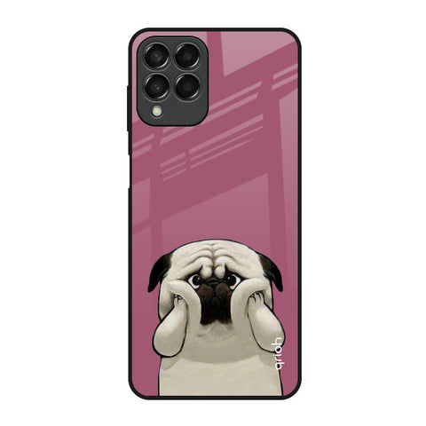 Funny Pug Face Glossy Case For Samsung Galaxy M53 5G