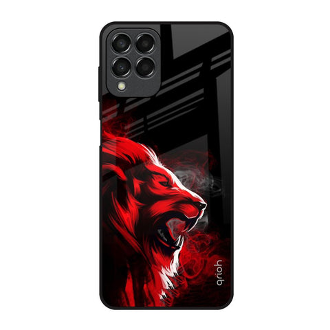 Red Angry Lion Glossy Case for Samsung Galaxy M53 5G
