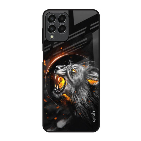 Aggressive Lion Glossy Case for Samsung Galaxy M53 5G