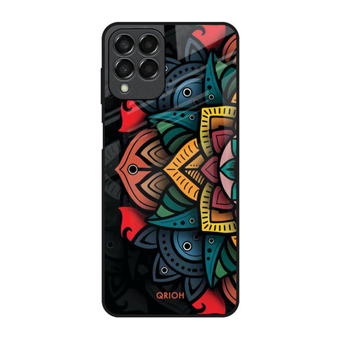 Retro Gorgeous Flower Glossy Case for Samsung Galaxy M53 5G