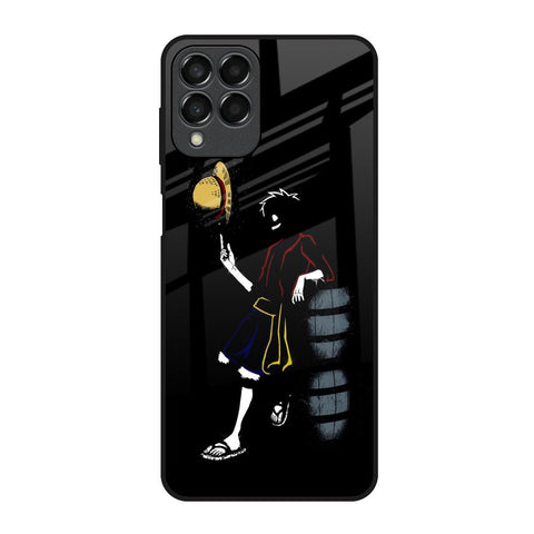 Luffy Line Art Glossy Case for Samsung Galaxy M53 5G