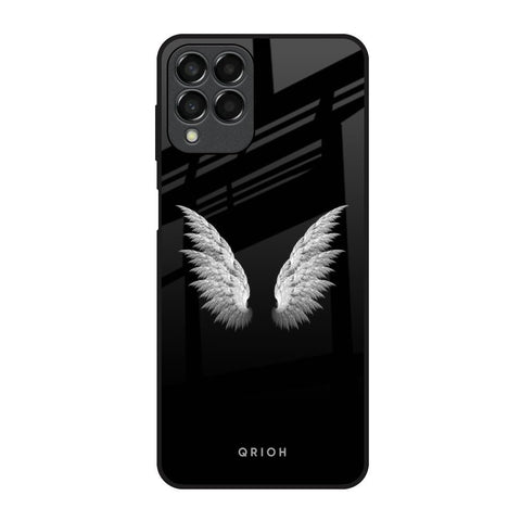 White Angel Wings Glossy Case for Samsung Galaxy M53 5G