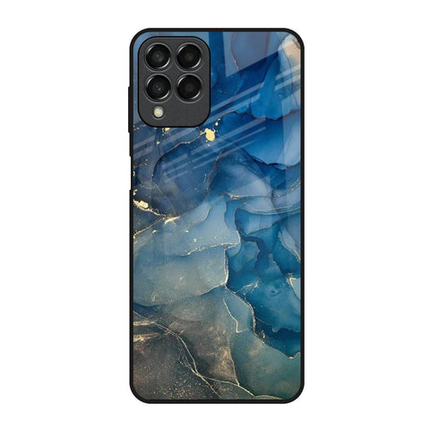 Blue Cool Marble Glossy Case for Samsung Galaxy M53 5G
