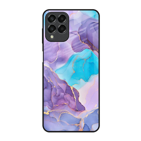 Alcohol ink Marble Glossy Case for Samsung Galaxy M53 5G