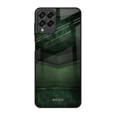 Green Leather Glossy Case for Samsung Galaxy M53 5G