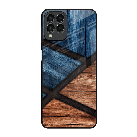 Wooden Tiles Glossy Case for Samsung Galaxy M53 5G
