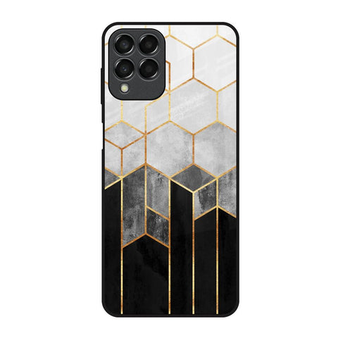 Tricolor Pattern Glossy Case for Samsung Galaxy M53 5G