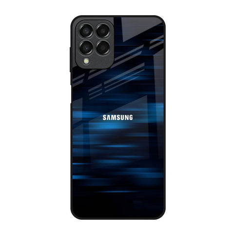 Blue Rough Abstract Glossy Case for Samsung Galaxy M53 5G