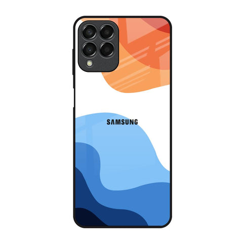 Wavy Color Pattern Glossy Case for Samsung Galaxy M53 5G