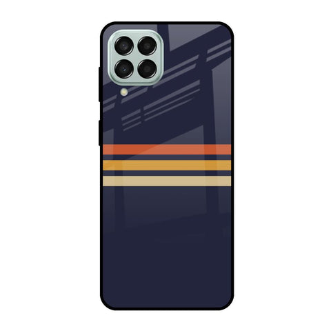 Tricolor Stripes Glossy Case For Samsung Galaxy M53 5G