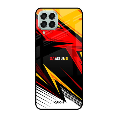 Race Jersey Pattern Glossy Case For Samsung Galaxy M53 5G