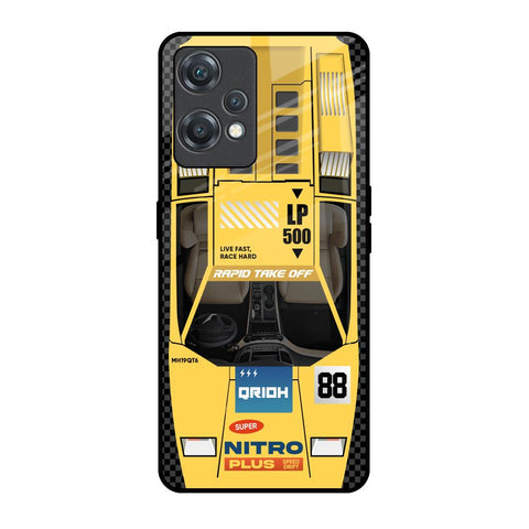 Yellow Racing Car Glossy Case for OnePlus Nord CE 2 Lite 5G