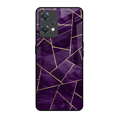 Geometric Purple Glossy Case For OnePlus Nord CE 2 Lite 5G