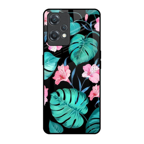 Tropical Leaves & Pink Flowers Glossy Case for OnePlus Nord CE 2 Lite 5G