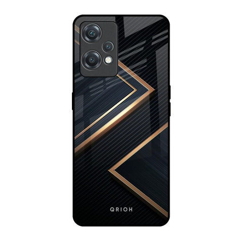 Sleek Golden & Navy Glossy Case for OnePlus Nord CE 2 Lite 5G