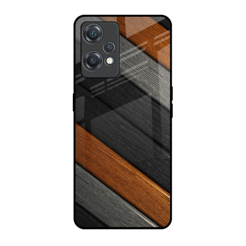 Tri Color Wood Glossy Case for OnePlus Nord CE 2 Lite 5G