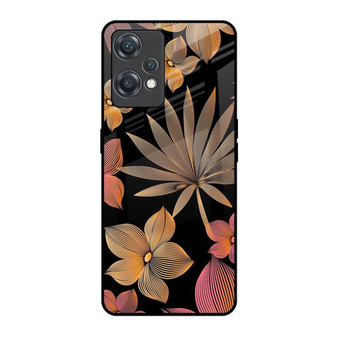 Lines Pattern Flowers Glossy Case for OnePlus Nord CE 2 Lite 5G