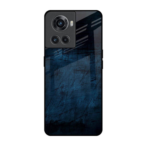 Dark Blue Grunge Glossy Case for OnePlus 10R 5G
