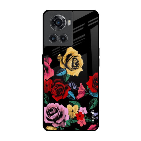 Floral Decorative Glossy Case For OnePlus 10R 5G