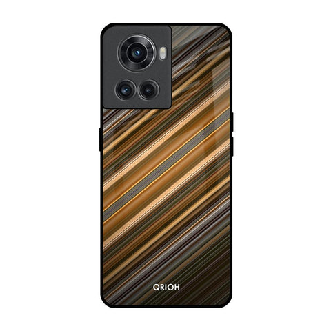 Diagonal Slash Pattern Glossy Case for OnePlus 10R 5G