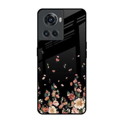 Floating Floral Print Glossy Case for OnePlus 10R 5G