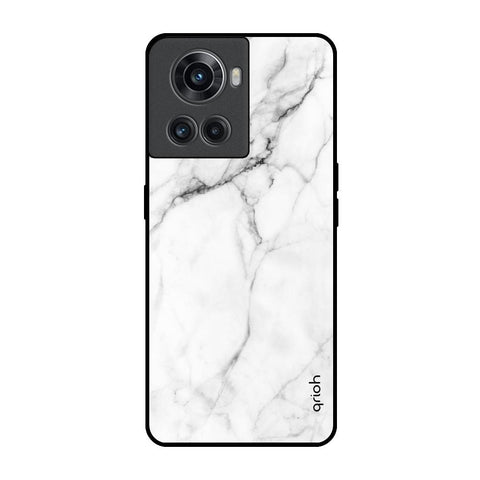 Modern White Marble Glossy Case for OnePlus 10R 5G