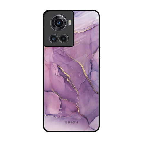 Purple Gold Marble Glossy Case for OnePlus 10R 5G