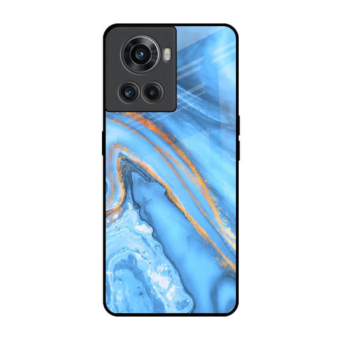 Vibrant Blue Marble Glossy Case for OnePlus 10R 5G