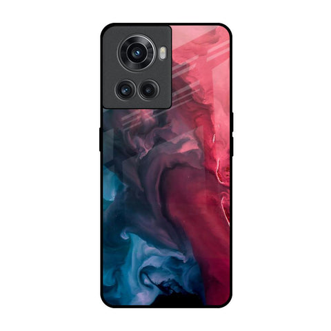 Blue & Red Smoke Glossy Case for OnePlus 10R 5G