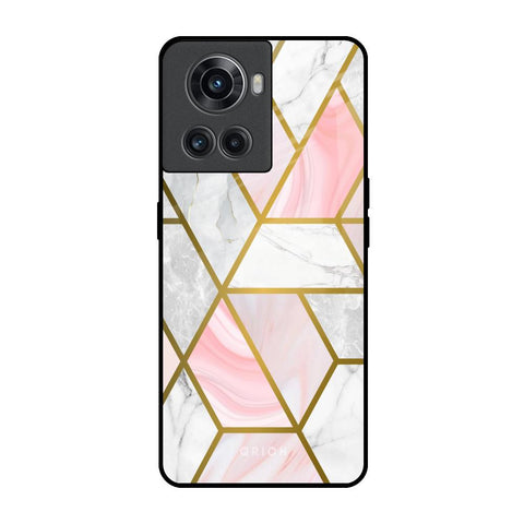 Geometrical Marble Glossy Case for OnePlus 10R 5G