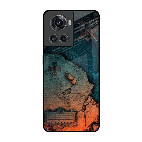 Geographical Map Glossy Case for OnePlus 10R 5G