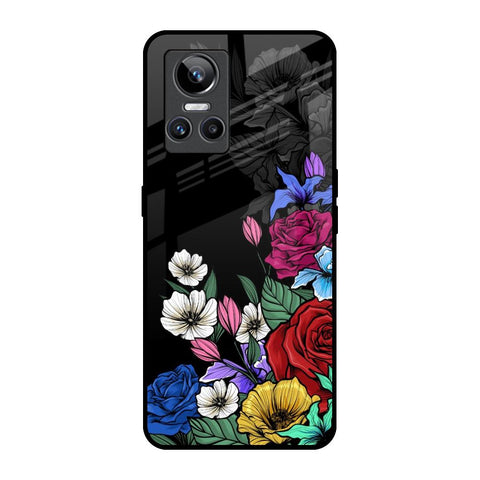 Rose Flower Bunch Art Glossy Case for Realme GT Neo 3