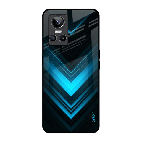 Vertical Blue Arrow Glossy Case For Realme GT Neo 3