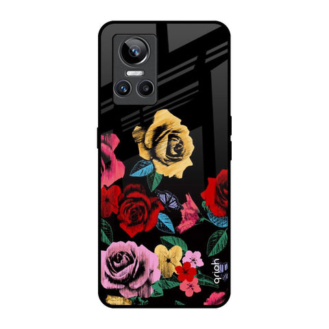Floral Decorative Glossy Case For Realme GT Neo 3
