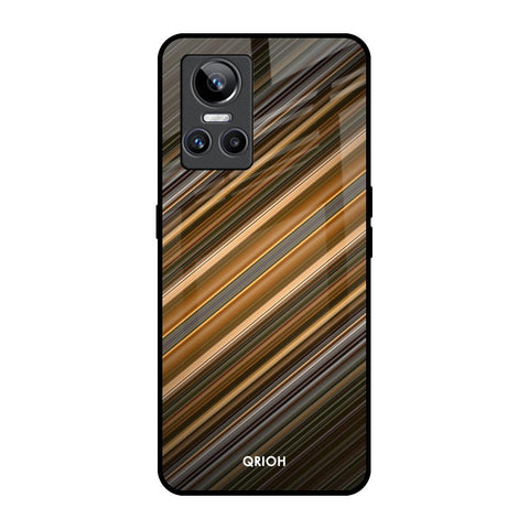 Diagonal Slash Pattern Glossy Case for Realme GT Neo 3